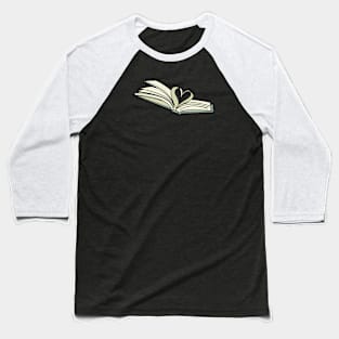 Book Heart Baseball T-Shirt